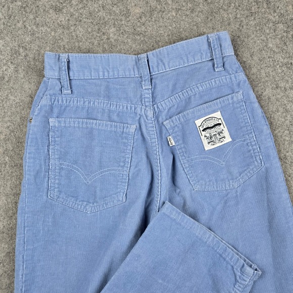 Levi's Pants - Vtg 80s Levis Corduroy Pants Womens 26x32 Blue High Waist Mom Pastel Chic Boho